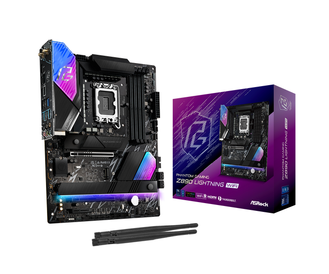 ASRock Z890 Lightning WiFi Mainboard, Sockel LGA 1851, Intel Z890, ATX, DDR5 image number 0