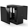 Jonsbo UMX6S E-ATX Mid Tower, Tempered Glass - Black image number null