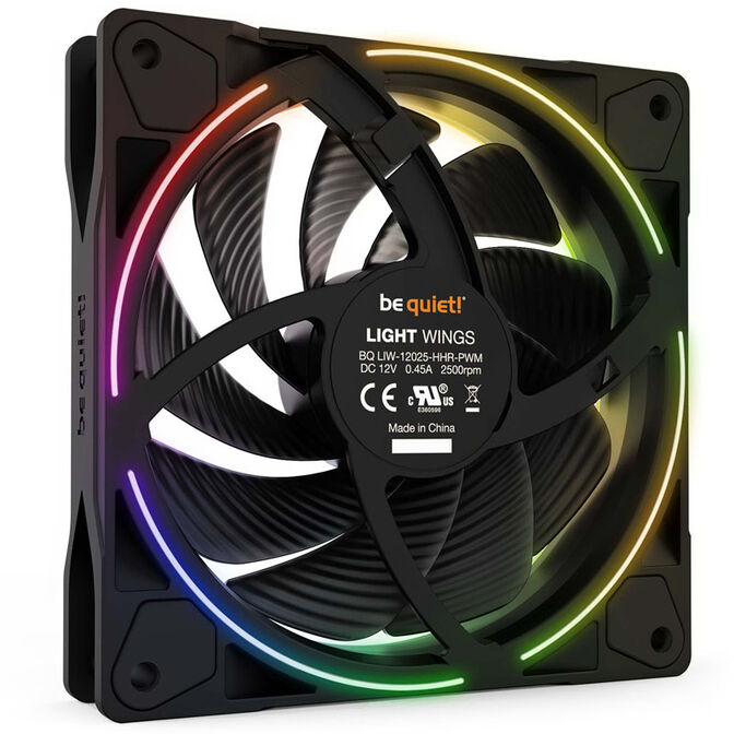 be quiet! Light Wings ARGB PWM L&uuml;fter Triple Pack - 120mm, schwarz, High Speed image number 2