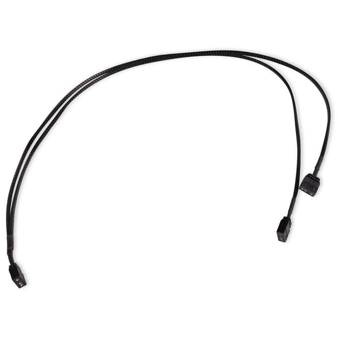 Alphacool Y-Splitter aRGB 3-Pin to 2x 3-Pin 60cm - black image number 0