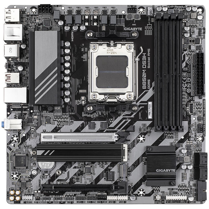 GIGABYTE B850M DS3H Mainboard, Sockel AM5, AMD B850, mATX, DDR5 image number 2