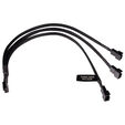 Alphacool Y-Splitter 4-pin to 3x 4-pin PWM 30cm - black image number null