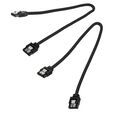Corsair Premium Sleeved SATA-Kabel, schwarz 30cm - 2er Pack image number null