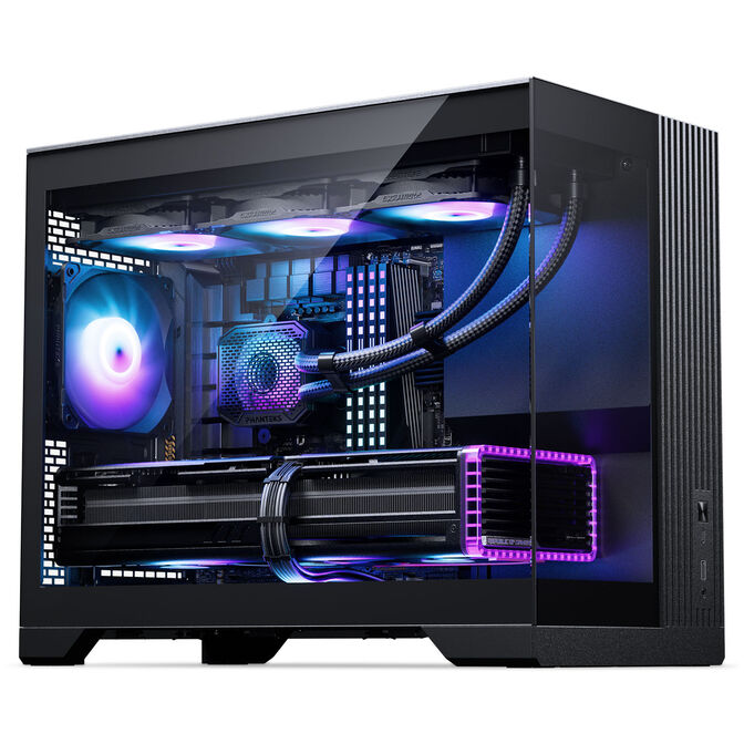 Phanteks XT V3 PC-Geh&auml;use, Mini-Geh&auml;use, mATX, Tempered Glass - inklusive 3x 120-mm-L&uuml;fter, schwarz image number 1