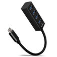 AXAGON HUE-M1C Superspeed USB-C Mini Hub, 4x USB 3.0 - 20cm, black image number null