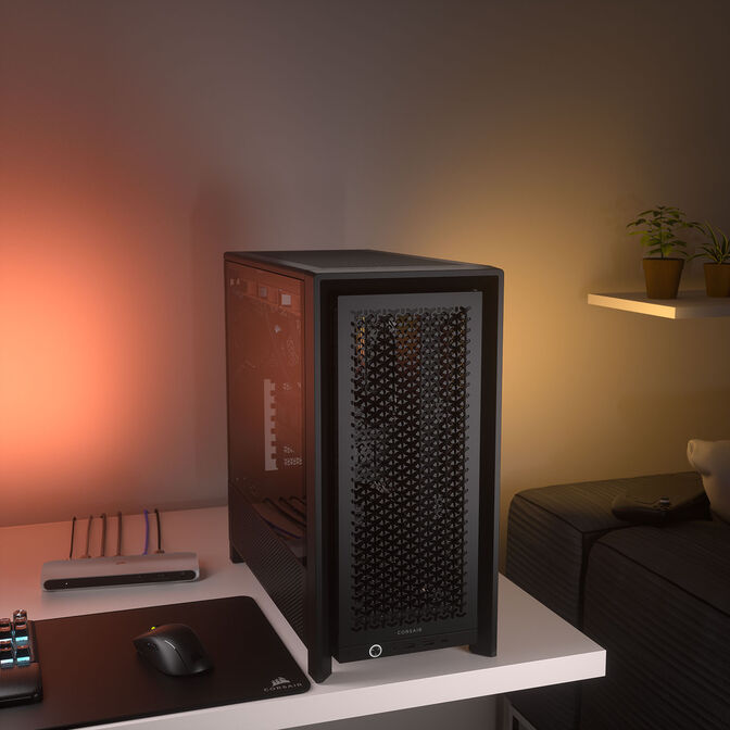 Corsair Frame 4000D PC case, Mid Tower, E-ATX, Tempered Glass - black image number 13