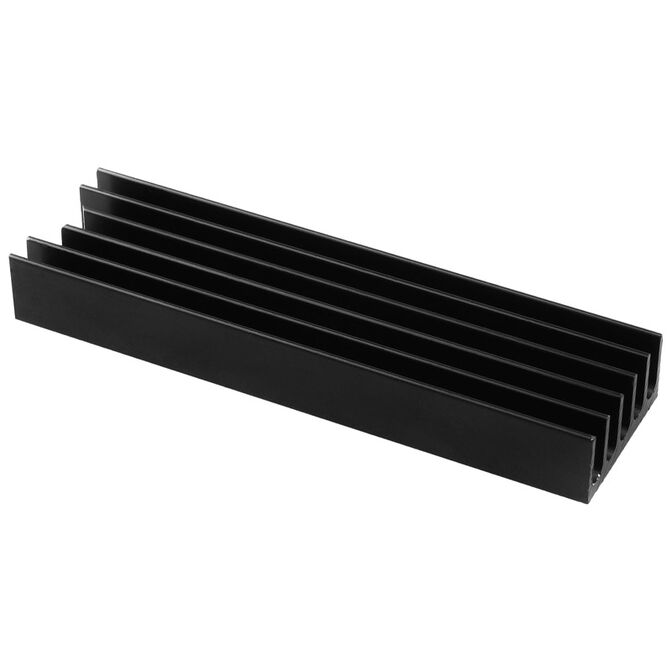 AXAGON CLR-M2L10 passive M.2 SSD heatsink - 2280, 10 mm height, aluminium, black image number 0