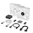 Corsair iCUE LINK QX120 RGB Series, PWM L&uuml;fter, 3er Pack inkl. RGB-Controller - 120mm, wei&szlig;, Starter image number null