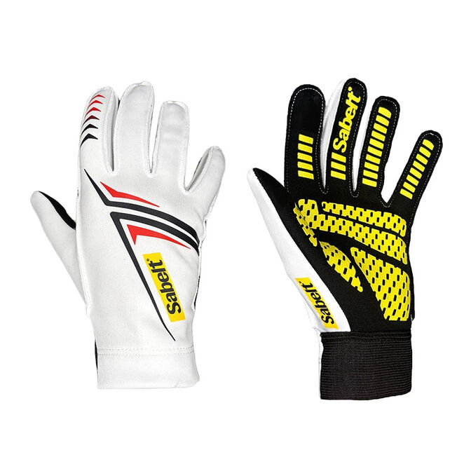 Sabelt G34 Sim Gloves Racing Gloves, touch-sensitive, silicone palm, 224-230mm circumference - white, M image number 0