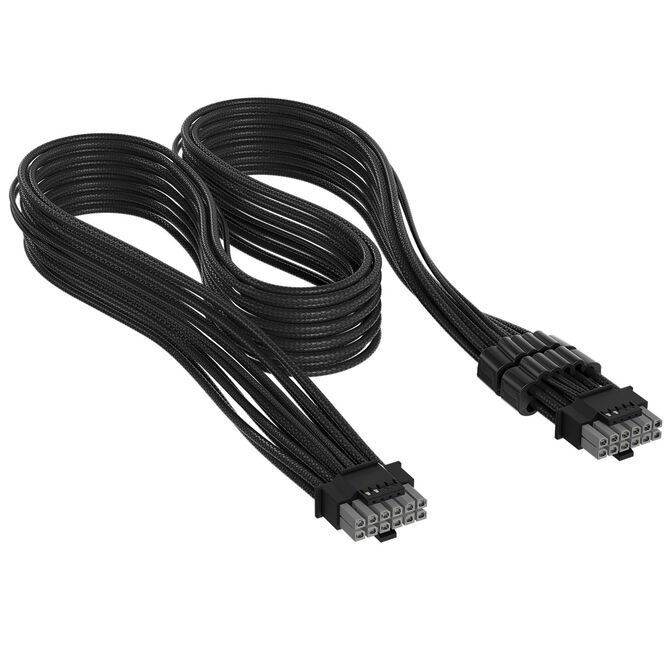 Corsair Premium Sleeved 12V-2x6 zu 12V-2x6-Kabel, Universal - schwarz image number 0
