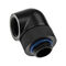 XSPC Adapter 90 Degree G1/4 inch Male to G1/4 inch Female - Rotatable, Black