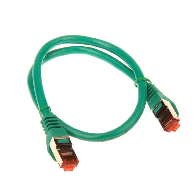InLine Patchkabel Cat.6, S/FTP (PiMf), 250MHz, gr&uuml;n - 0,5m image number 1