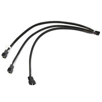 Watercool Y-Splitter 3-Fan PWM, schwarz - 30cm