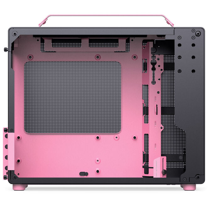 Jonsplus Z20 Micro-ATX Geh&auml;use, mit Tragegriff - schwarz/pink image number 4