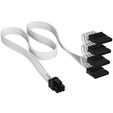 Corsair Cable Set, Type 4, DC Cable Pro Kit, individually sleeved - white image number null