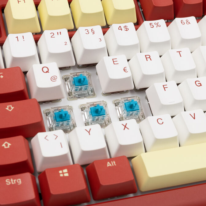 Ducky ProjectD x Fallout Bundle, Tinker 75 + Nuka-Cola Mousepad - MX2A Blue, ISO (DE) image number 7