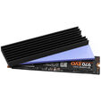 AXAGON CLR-M2L6 passiver M.2-SSD-K&uuml;hlk&ouml;rper - 2280, 6 mm H&ouml;he, Aluminium, schwarz image number null