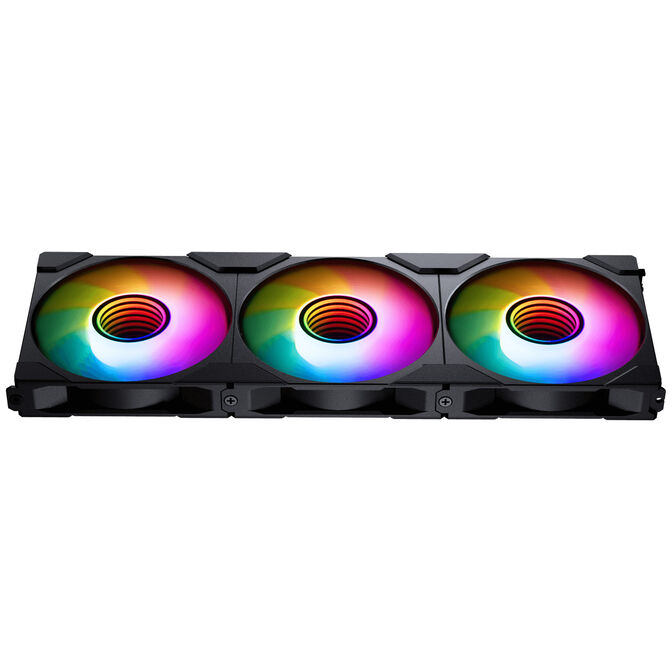 PHANTEKS M25 Gen2 PWM D-RGB Fan, 3-Pack - Reverse Blade, 120mm, Black image number 6