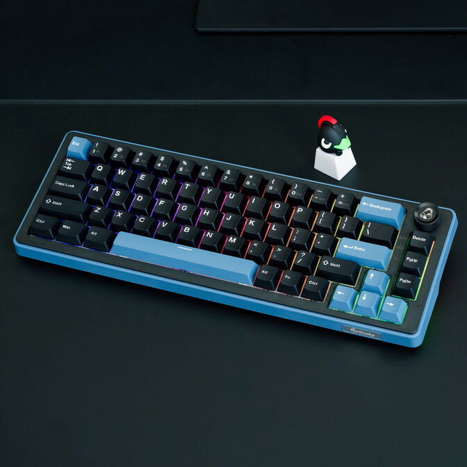 Ducky OK-M 65 Gaming-Tastatur, 65%, Hot-Swap-f&auml;hig, RGB, ANSI - KTT Baby Blue Switches image number 8