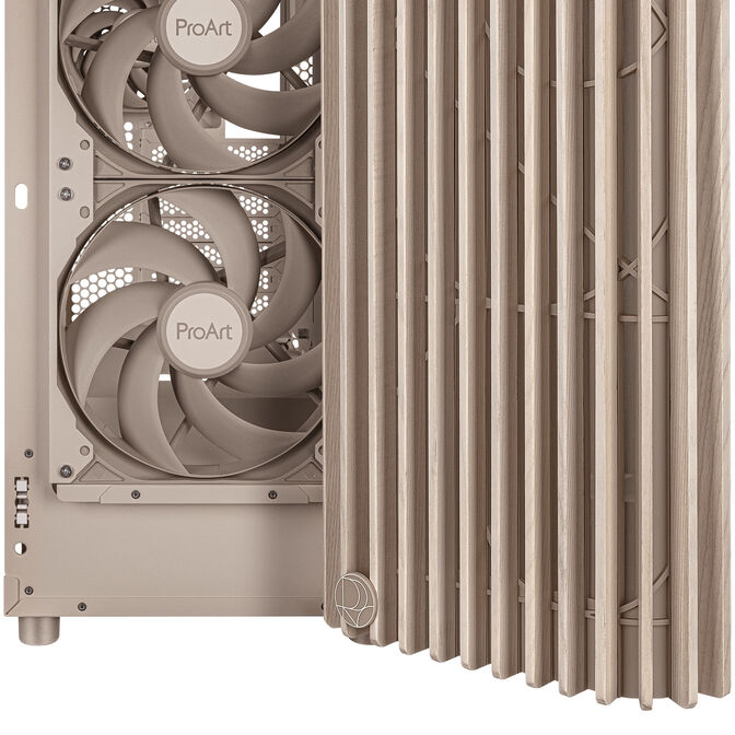 ASUS ProArt PA401 Wood Edition PC-Geh&auml;use, Midi-Tower, ATX, Mesh-Panel - beige image number 6