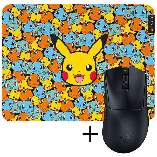 Razer DeathAdder V4 Pro Gaming Mouse + Razer Gigantus V2 Pok&eacute;mon Mousepad Bundle image number 0