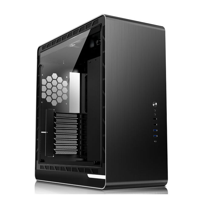 Jonsbo UMX6S E-ATX Mid Tower, Tempered Glass - Black image number 1