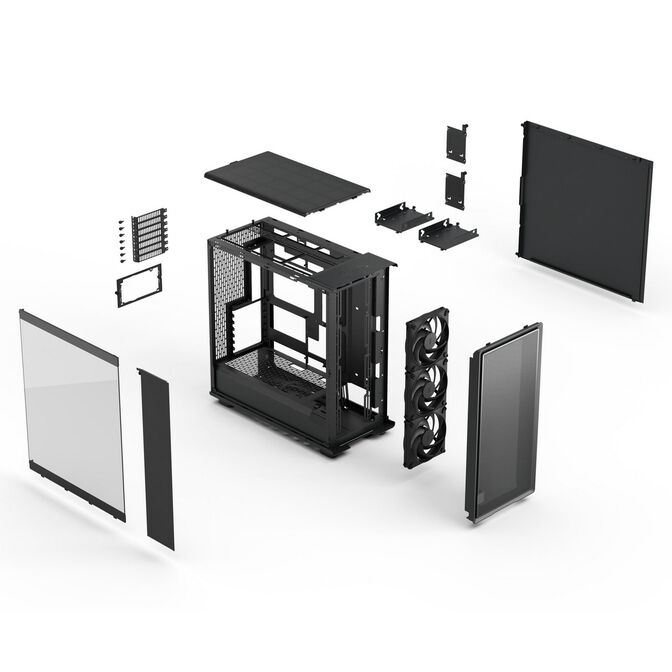 Fractal Design Epoch XL Black TG Light Tint PC Case, Mid Tower, E-ATX, Tempered Glass &ndash; Black image number 17