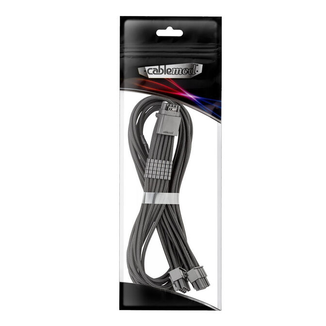 CableMod C-Series Pro ModMesh 12V-2x6-Kabel, Sleeved, 16-Pin zu 2x 8-Pin, f&uuml;r Corsair Type 4 und 3 PSUs - schwarz, 60cm image number 2