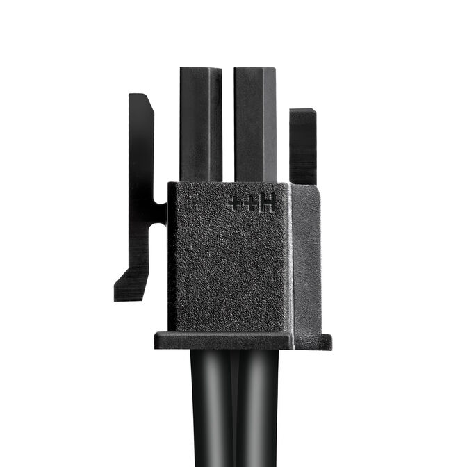 CableMod Basics Universelles 12V-2x6-Kabel, 90&deg; Anschluss, 16-Pin zu 16-Pin - schwarz, 60 cm, var. B image number 2