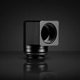 EK Water Blocks EK-Torque Micro Adapter 90 Degree G1/4 Inch Male to G1/4 Inch Female - Rotatable, Black image number null