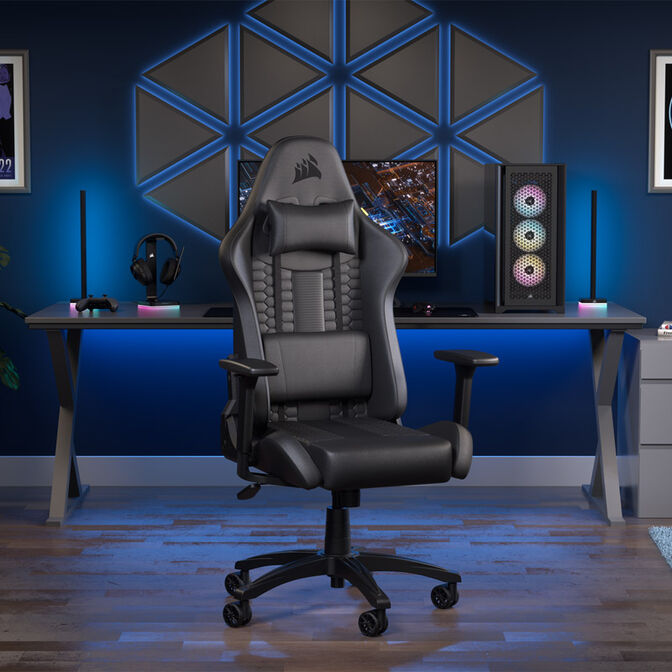 Corsair TC100 Relaxed Gamingstuhl, Kunstleder - schwarz image number 8