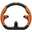 Asetek SimSports GT Rim - Closed D, Leather - orange image number null