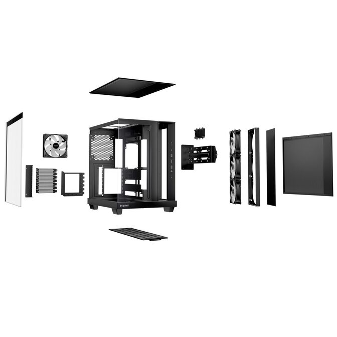 be quiet! Light Base 500 LX PC-Geh&auml;use, Midi-Tower, ATX, ARGB, Tempered Glass - schwarz image number 3