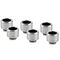 Thermal Grizzly DeltaMate Compression Fitting, Brass - Gloss Nickel, HT14, Pack of 6