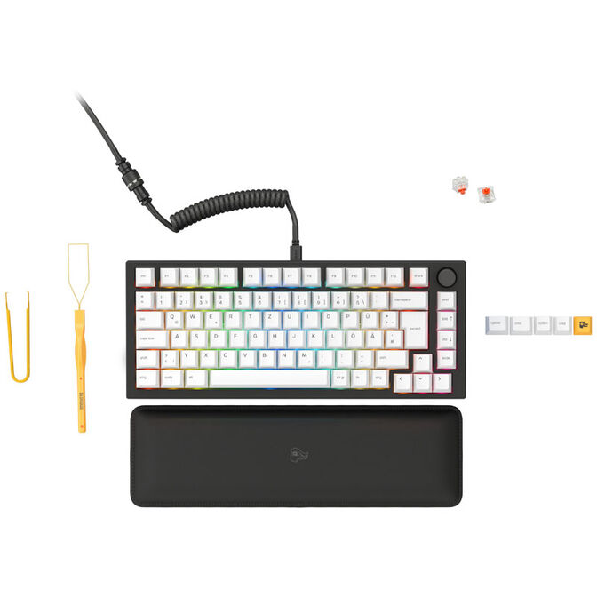 Glorious GMMK Pro Black Slate Gaming Keyboard 75% - black, ISO, Pre-Built image number 1