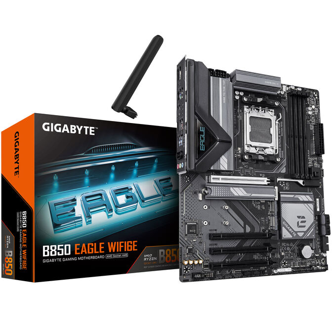 GIGABYTE B850 Eagle WiFi6E Motherboard, socket AM5, AMD B850, ATX, DDR5 image number 0