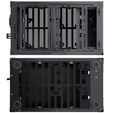 Jonsbo C6 MAX PC-Geh&auml;use, Mini-Geh&auml;use, Micro-ATX, Tempered Glass - schwarz image number null
