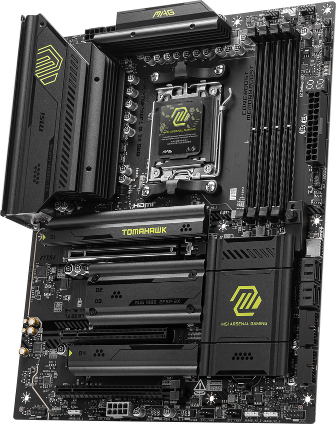 MSI MAG X870 Tomahawk WiFi Motherboard, Socket AM5, AMD X870, ATX, DDR5 image number 3