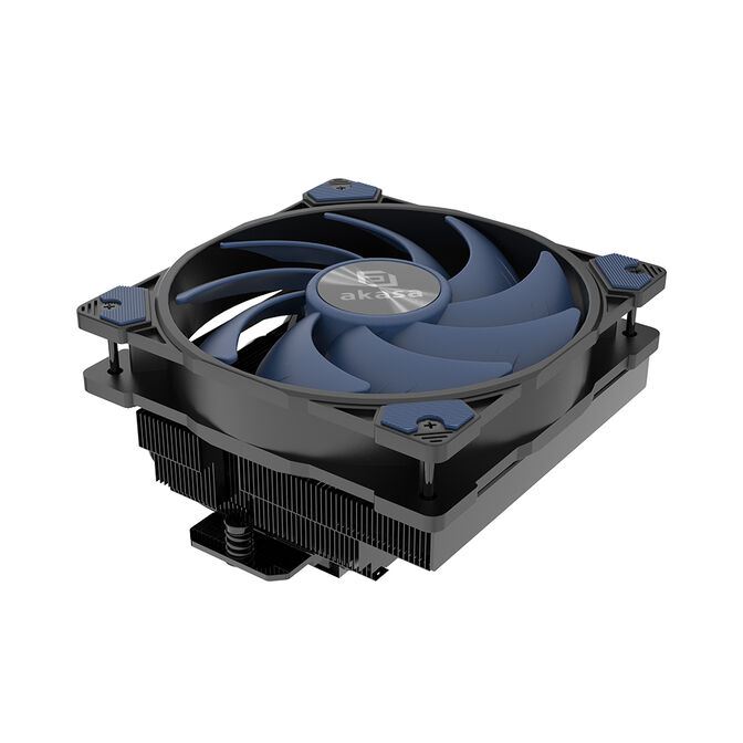 Akasa ALUCIA H6L M2 Low-Profile CPU-K&uuml;hler &ndash; 120 mm, schwarz/blau image number 2