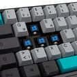 Ducky Miya Pro Moonlight TKL Gaming Tastatur f&uuml;r PC/Mac, MX-Blue, wei&szlig;e LED - dunkelgrau image number null