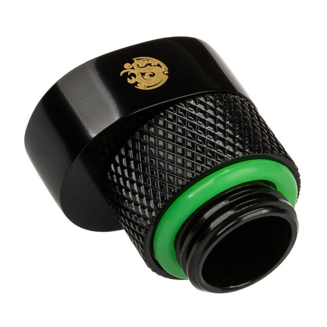 Bitspower X-Cross Adapter G1/4 inch male to G1/4 inch female - 5mm offset, black matte image number 1