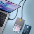 AXAGON CRE-SM3TC USB-C Card Reader - 1.2m Cable image number null