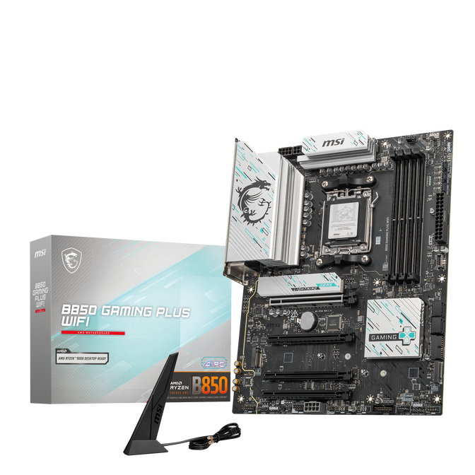 MSI B850 Gaming Plus WiFi Mainboard, Sockel AM5, AMD B850, ATX, DDR5 image number 0