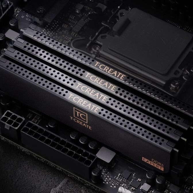 Team Group T-Create Expert DDR5-6000 RAM, CL30, XMP / EXPO - 32 GB Dual Kit, schwarz image number 4