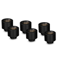 Thermal Grizzly DeltaMate Extender Fitting - MF14, black, pack of 6 image number null
