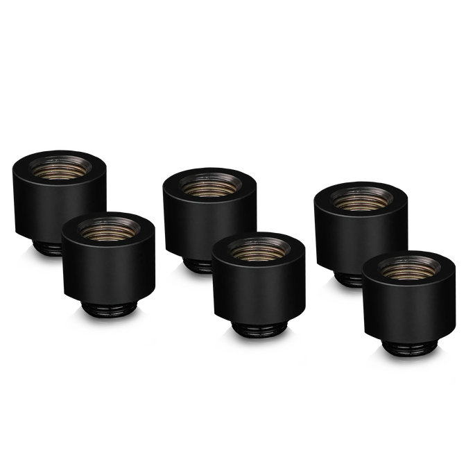 Thermal Grizzly DeltaMate Extender Fitting - MF14, black, pack of 6 image number 0