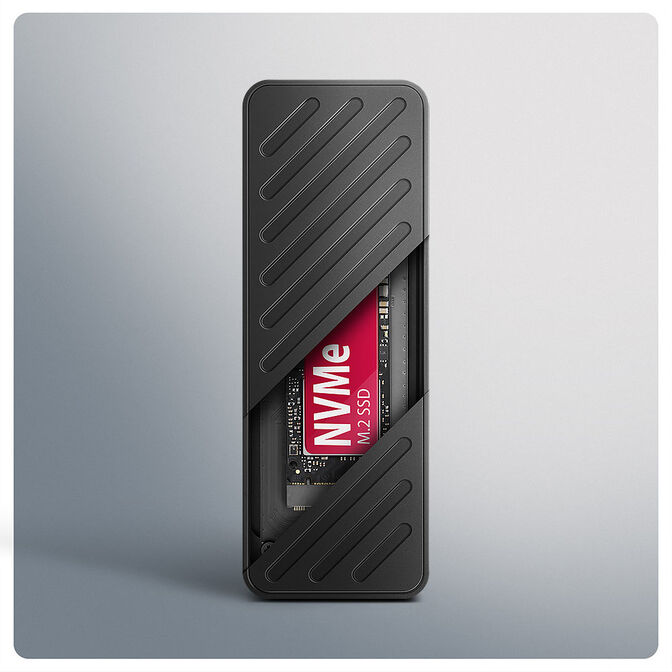 AXAGON EEM2-20G NVMe-SSD-Geh&auml;use, USB-C 3.2, 20 Gbps, 2230 - 2280 - schwarz image number 2