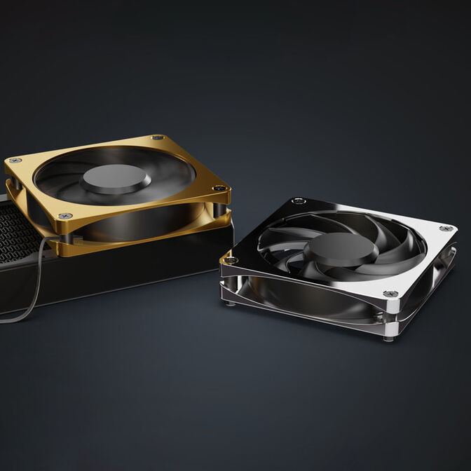 Alphacool Apex Stealth Metall Power L&uuml;fter 120 mm, 3.000 U/min - chrome image number 6