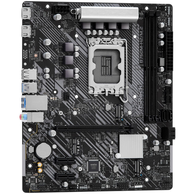 ASRock B760M-H2/M.2 motherboard, socket 1700, Intel B760, mATX, DDR5 image number 1