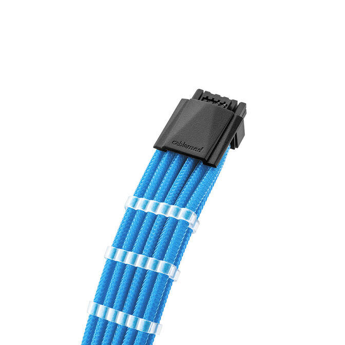 CableMod C-Series PRO ModMesh 12VHPWR Cable Kit for Corsair RM, RMi, RMx (Black Label) - light blue image number 2